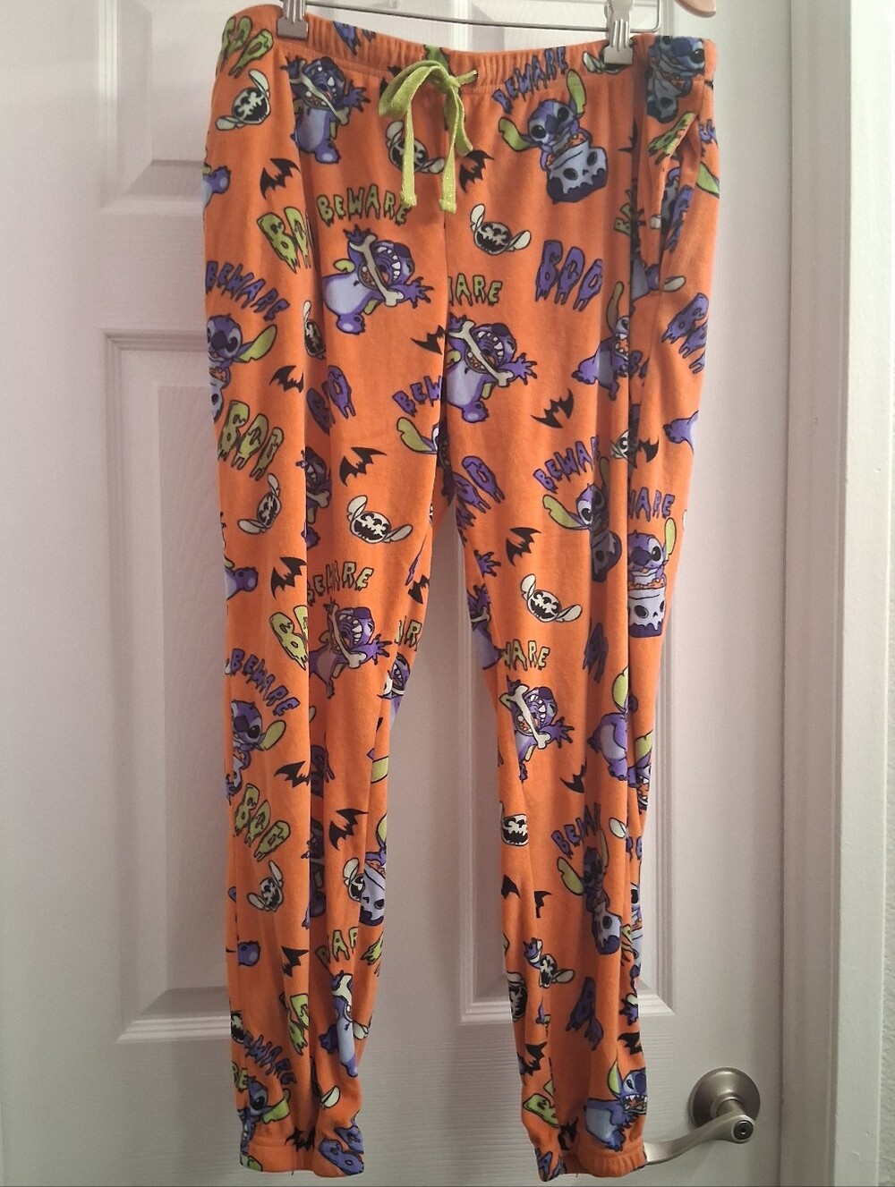 Stitch Halloween Fleece Pajama Pants Large - Picture 3 of 3